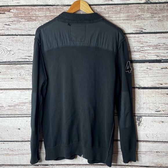 Buckle Black Label Athletic Fit Men’s Sweater Jacket Zip Up Large *Flaw-See Pic* - Picture 6 of 15